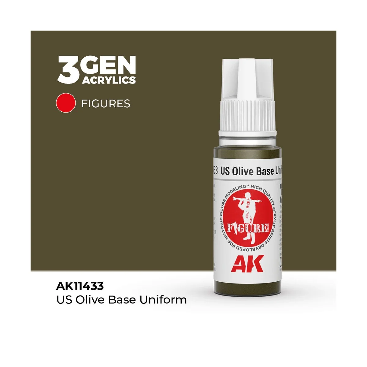 US Olive Base Uniform - AK Interactive AK11433