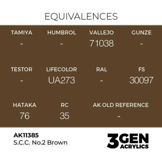 S.C.C. No.2 Brown - AK Interactive AK11385