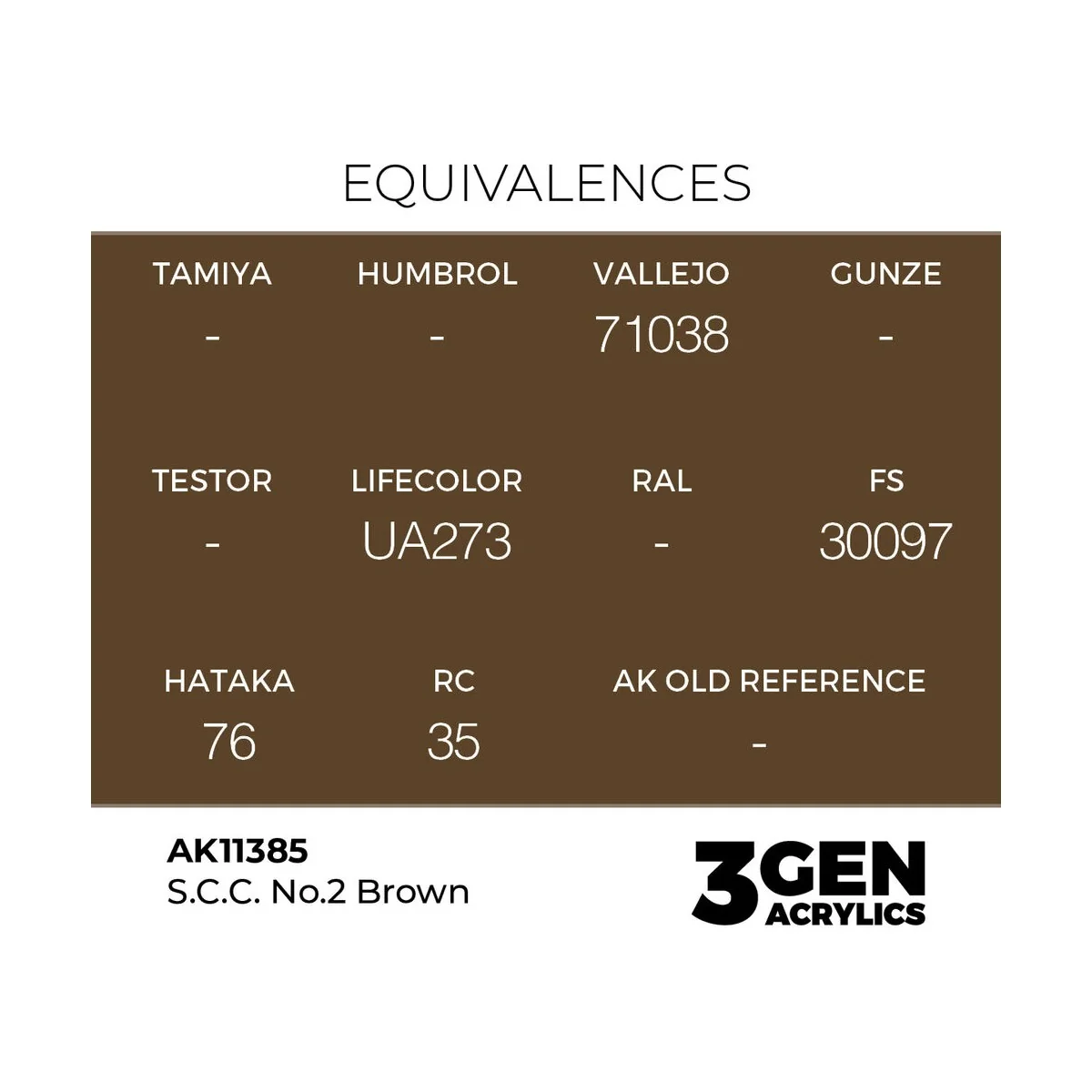 S.C.C. No.2 Brown - AK Interactive AK11385