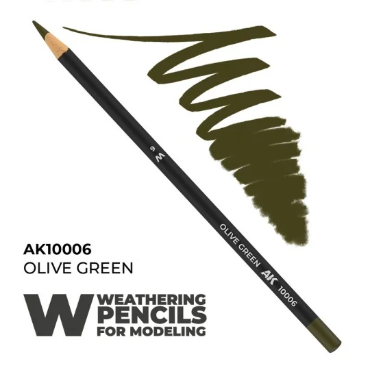 Watercolor Pencil Olive Green - AK Interactive AK10006