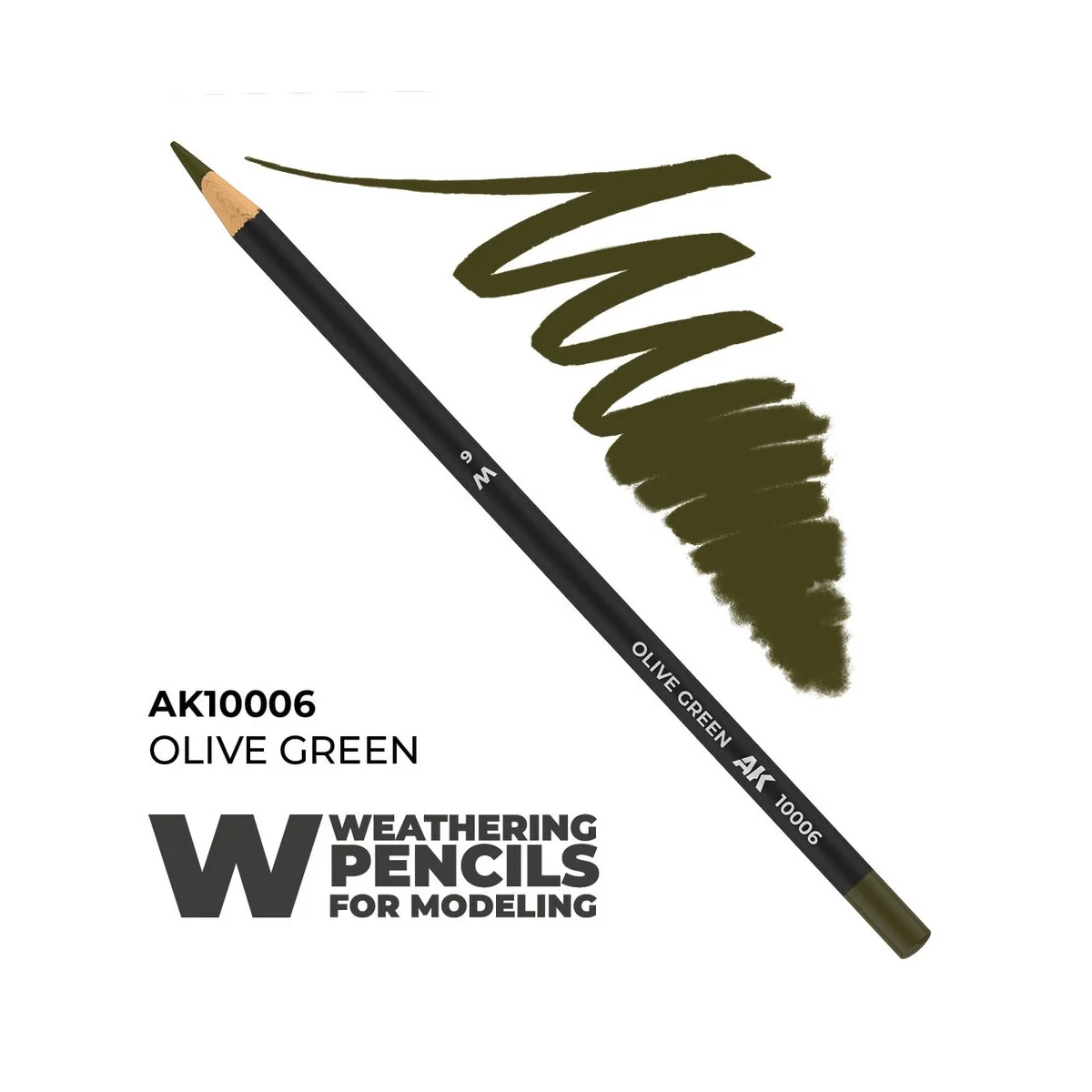 Watercolor Pencil Olive Green - AK Interactive AK10006