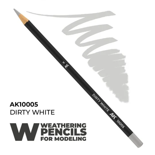 Watercolor Pencil Dirty White - AK Interactive AK10005