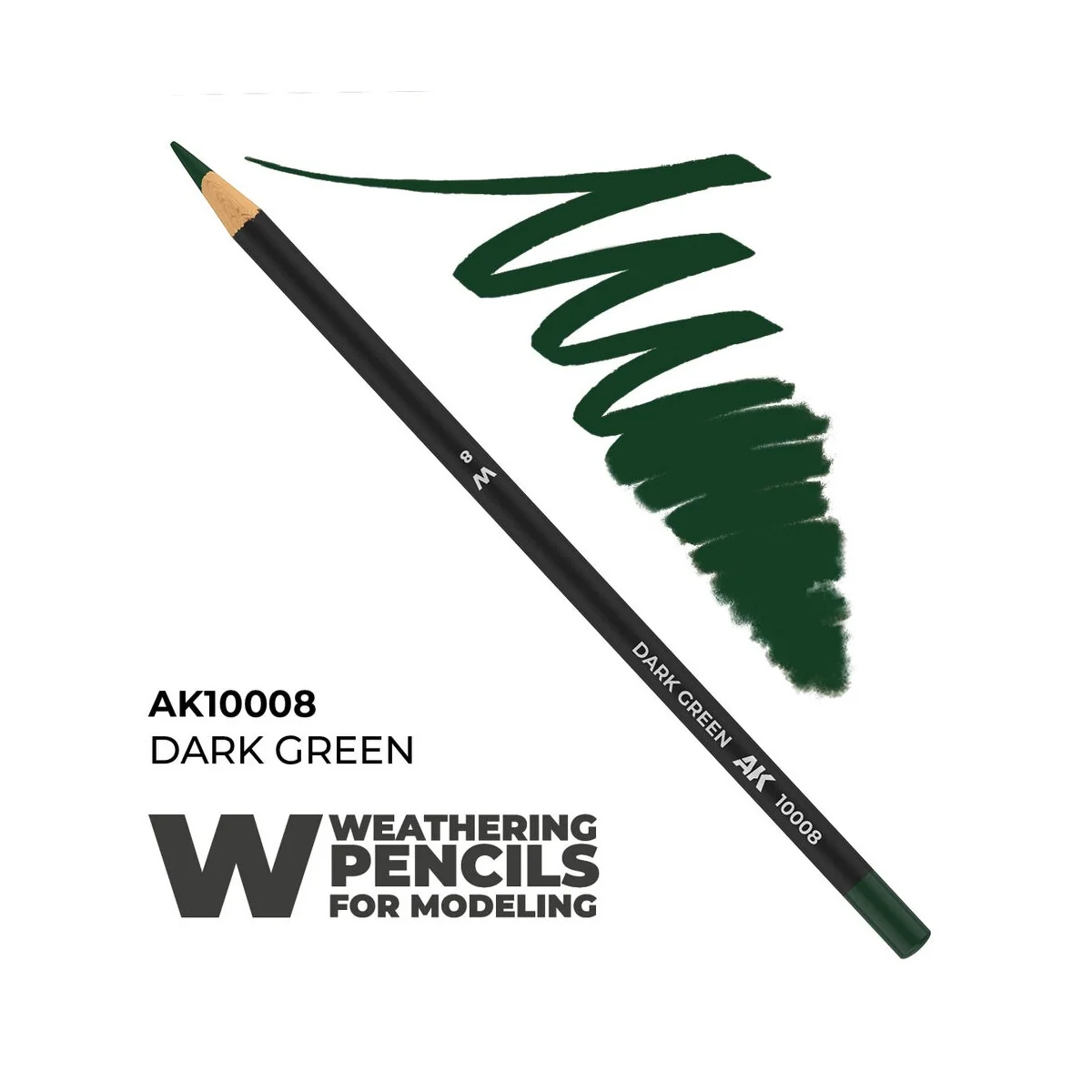 Watercolor Pencil Dark Green - AK Interactive AK10008