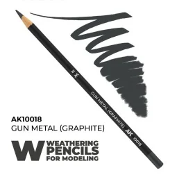Watercolor Pencil Gun Metal (Graphite) - AK Interactive AK10018 2