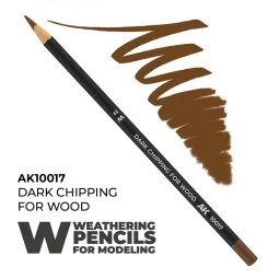 Watercolor Pencil Dark Chipping for wood - AK Interactive AK10017 2
