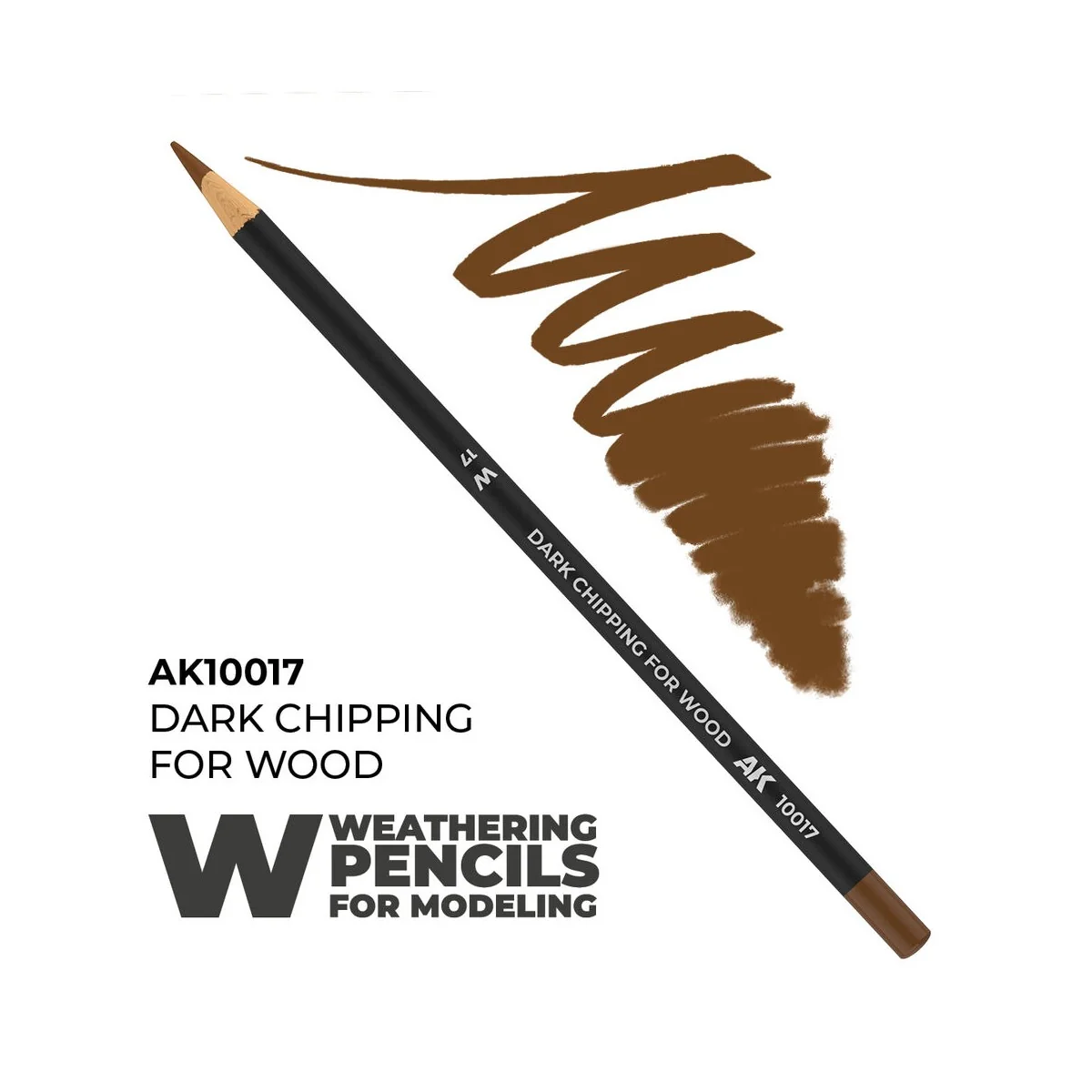 Watercolor Pencil Dark Chipping for wood - AK Interactive AK10017