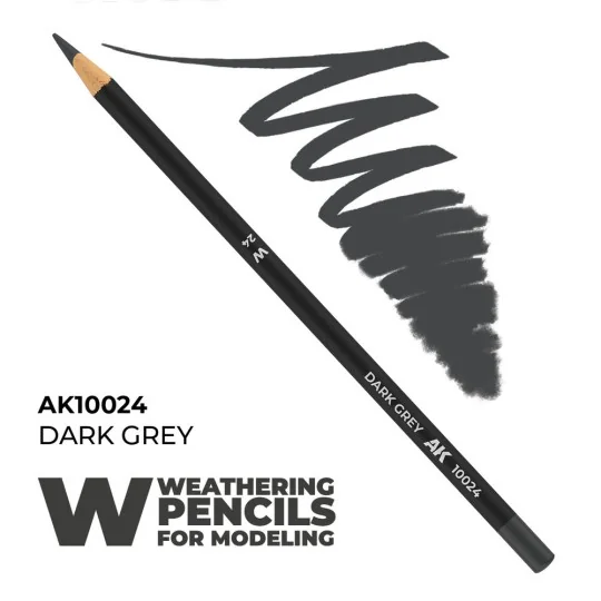 Watercolor Pencil Dark Grey - AK Interactive AK10024