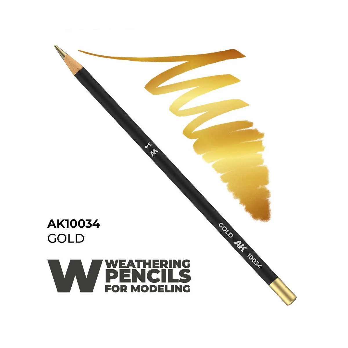 Watercolor Pencil Gold - AK Interactive AK10034