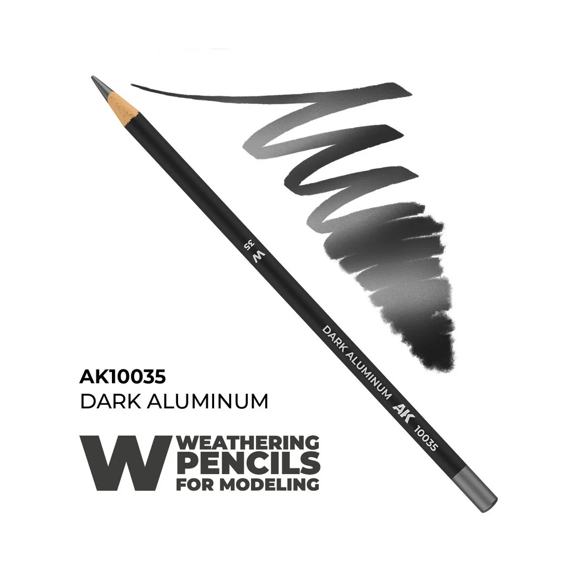 Watercolor Pencil Dark Aluminum Nickel - AK Interactive AK10035