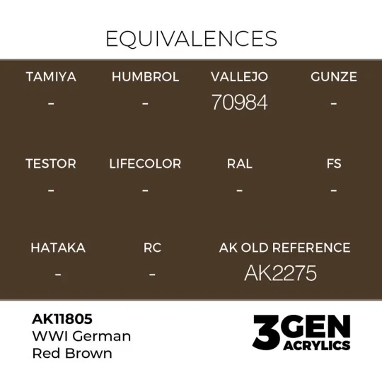 WWI German Red Brown - AK Interactive AK11805