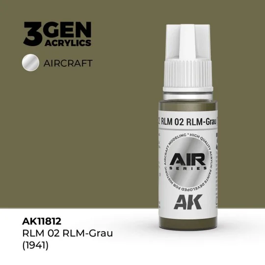RLM 02 RLM-Grau (1941) - AK Interactive AK11812