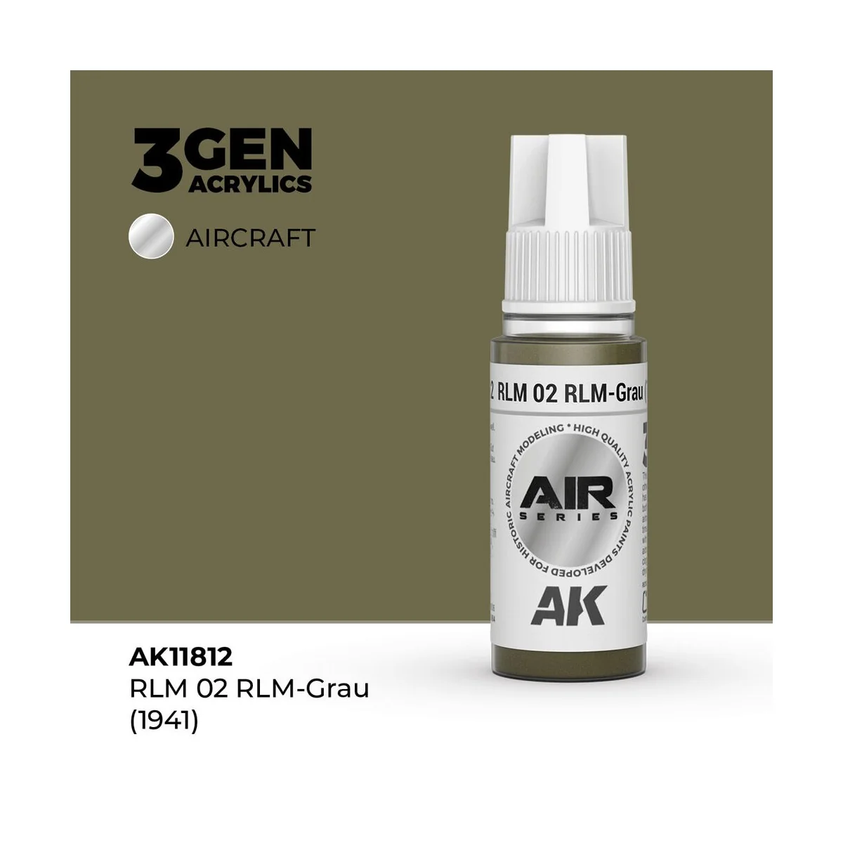 RLM 02 RLM-Grau (1941) - AK Interactive AK11812