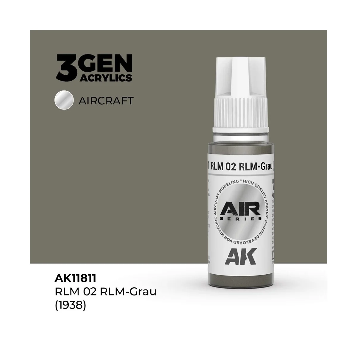 RLM 02 RLM-Grau (1938) - AK Interactive AK11811
