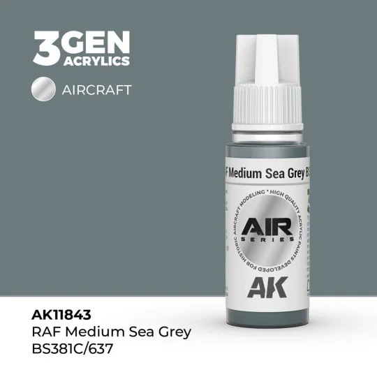 RAF Medium Sea Grey BS381C/637 - AK Interactive AK11843