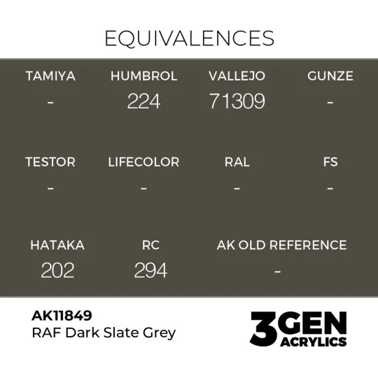 RAF Dark Slate Grey - AK Interactive AK11849