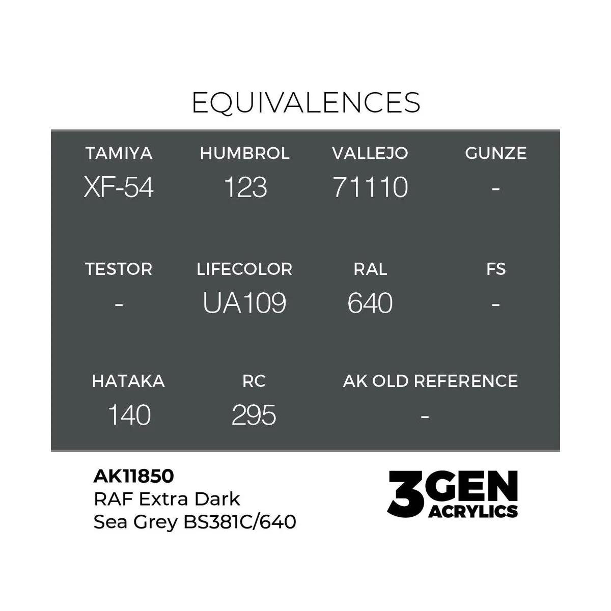 RAF Extra Dark Sea Grey BS381C/640 - AK Interactive AK11850