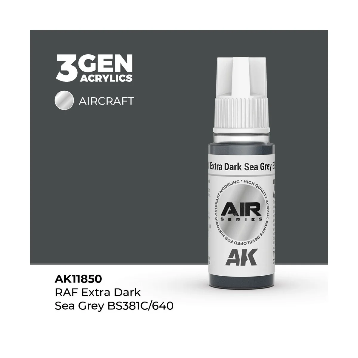 RAF Extra Dark Sea Grey BS381C/640 - AK Interactive AK11850