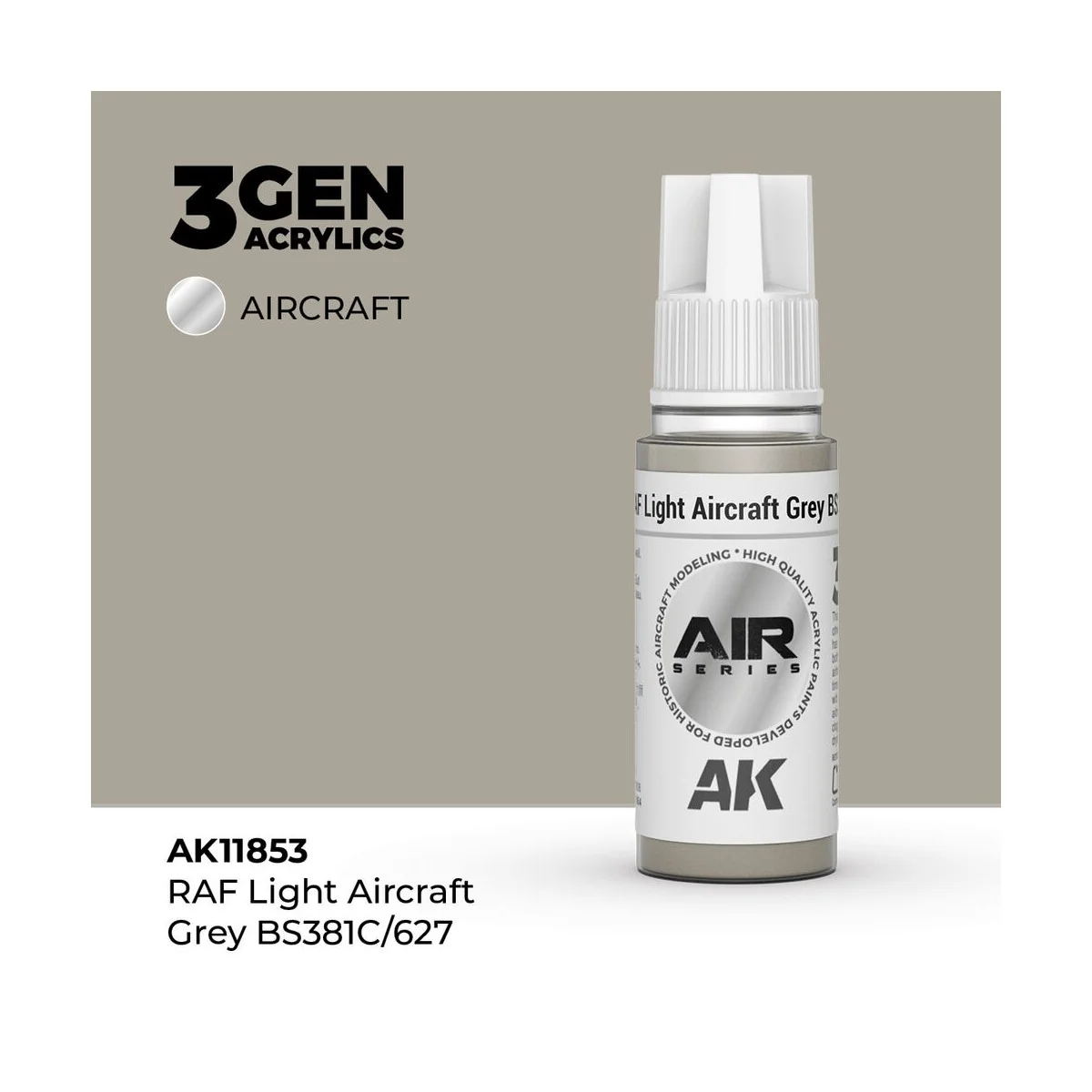 RAF Light Aircraft Grey BS381C/627 - AK Interactive AK11853