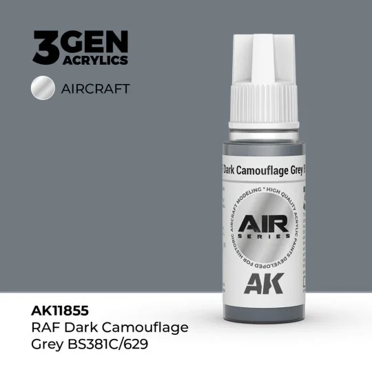 RAF Dark Camouflage Grey BS381C/629 - AK Interactive AK11855