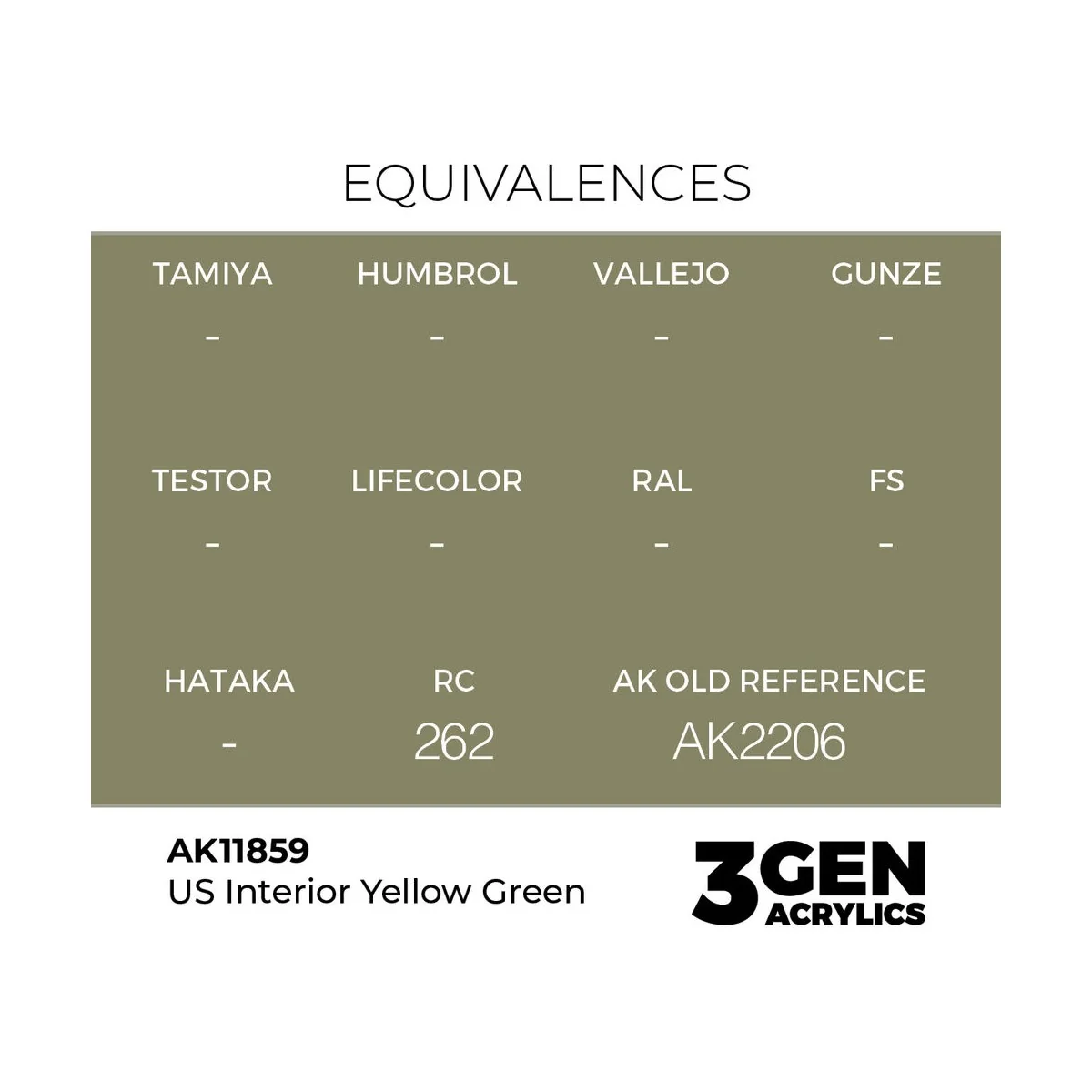 US Interior Yellow Green - AK Interactive AK11859