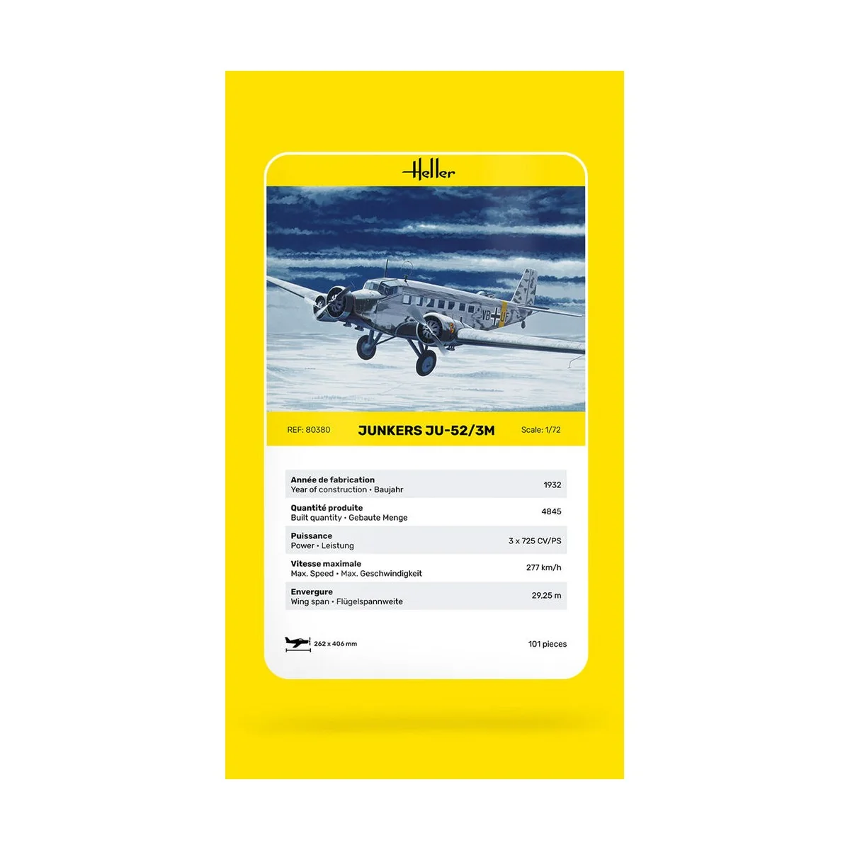 Ju-52/3m, 1/72 - Heller 80380 Ju-52/3m, 1/72 - Heller 80380