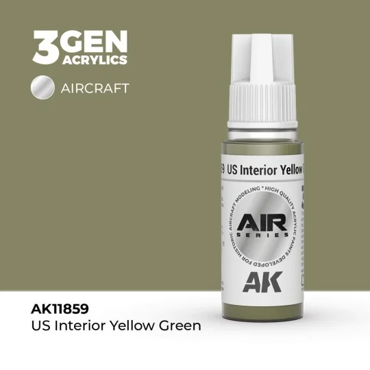 US Interior Yellow Green - AK Interactive AK11859