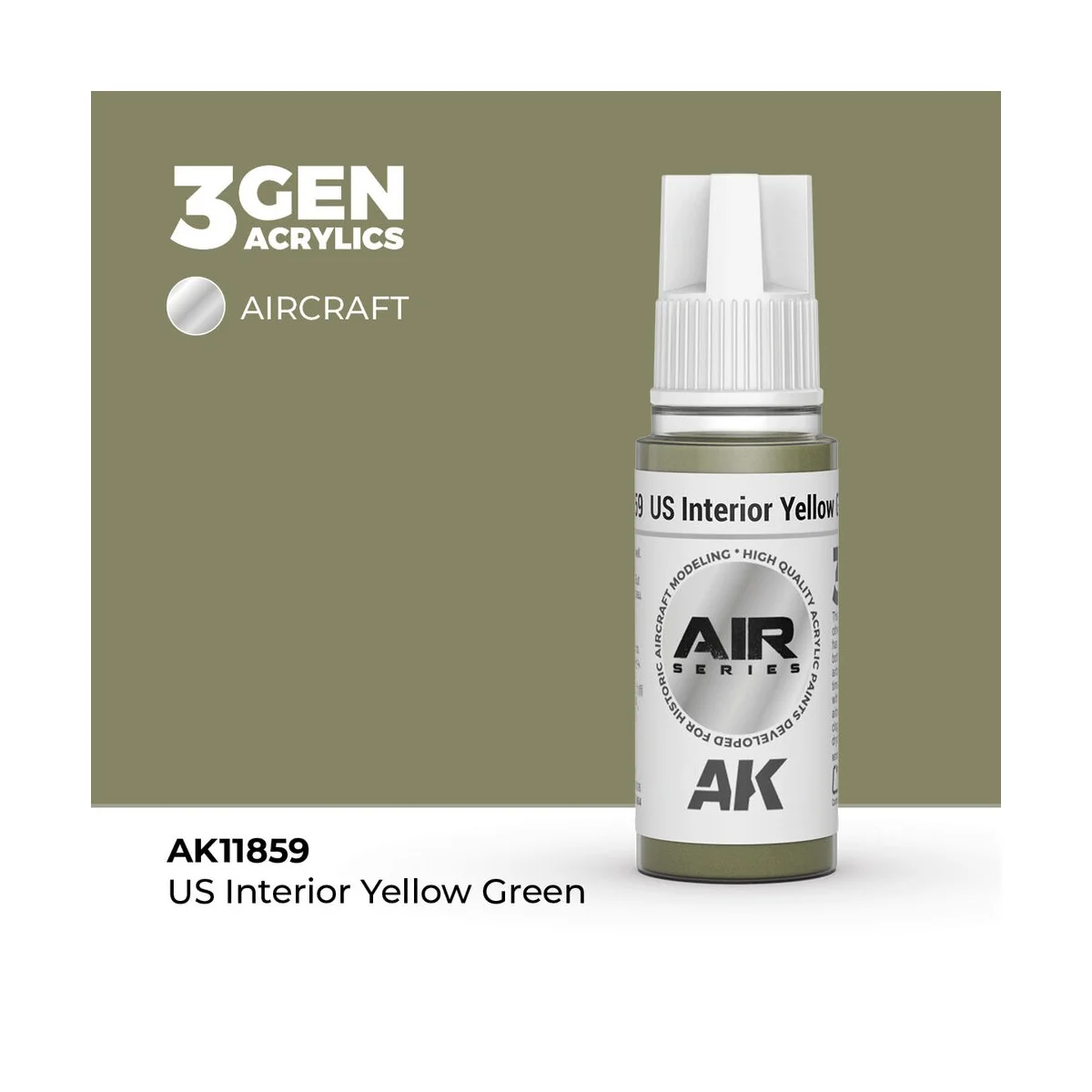 US Interior Yellow Green - AK Interactive AK11859