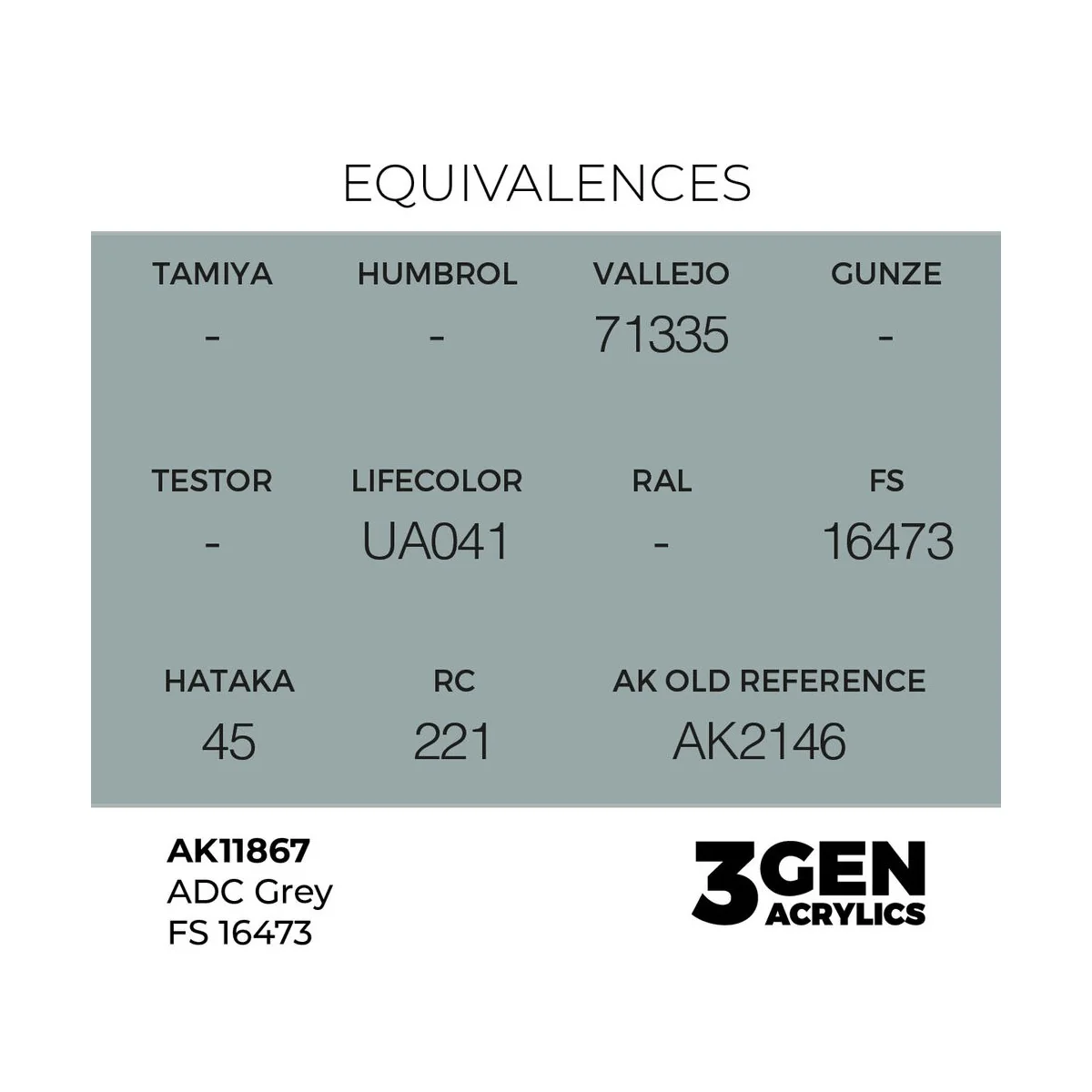 ADC Grey FS 16473 - AK Interactive AK11867