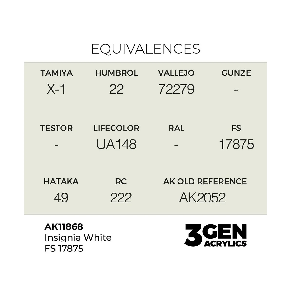 Insignia White FS 17875 - AK Interactive AK11868