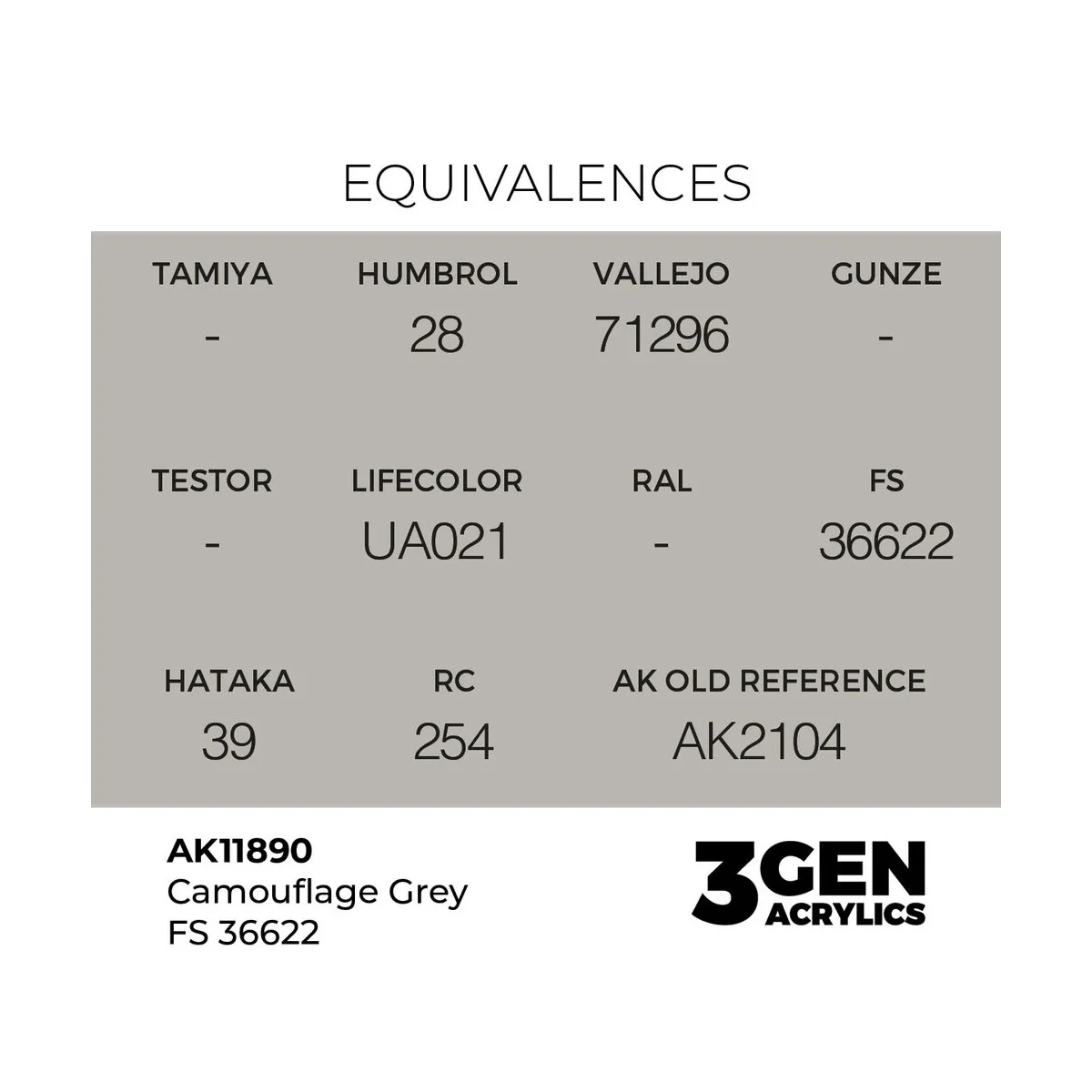 Camouflage Grey FS 36622 - AK Interactive AK11890