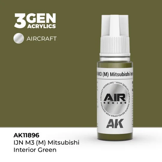 IJN M3 (M) Mitsubishi Interior Green - AK Interactive AK11896