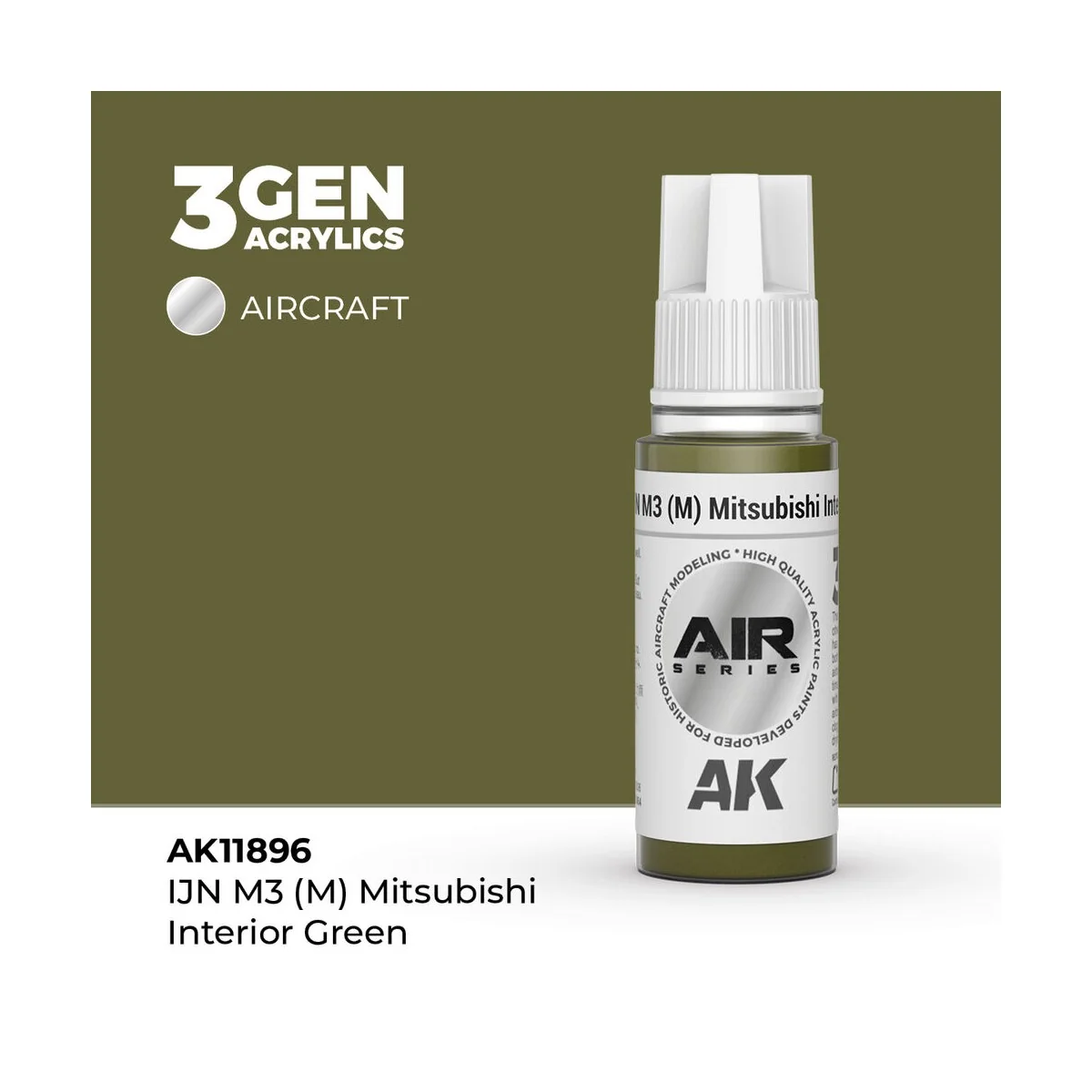 IJN M3 (M) Mitsubishi Interior Green - AK Interactive AK11896