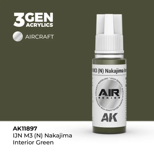 IJN M3 (N) Nakajima Interior Green - AK Interactive AK11897