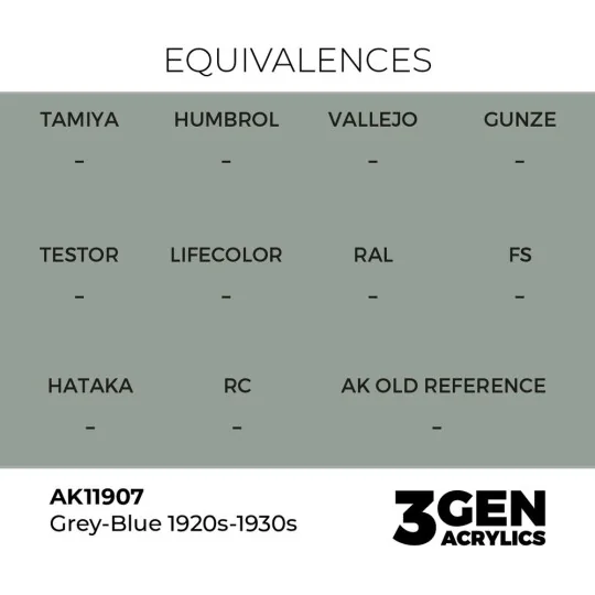 Grey-Blue 1920s-1930s - AK Interactive AK11907