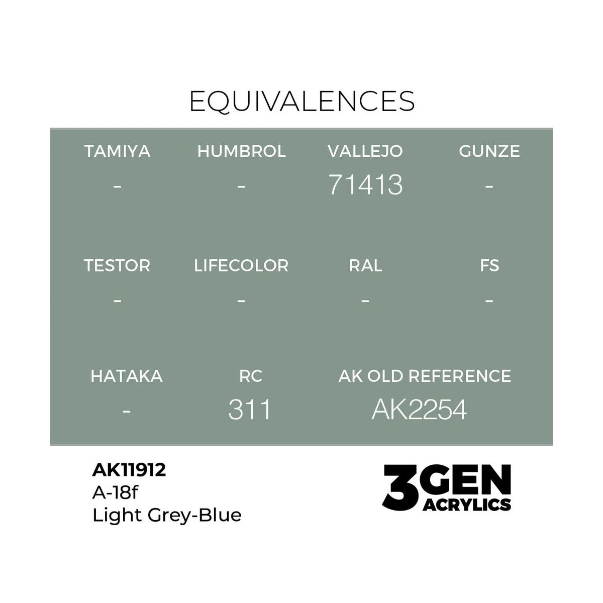 A-18f Light Grey-Blue - AK Interactive AK11912