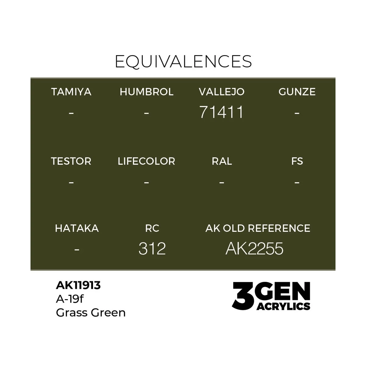 A-19f Grass Green - AK Interactive AK11913