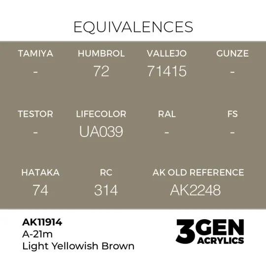 A-21m Light Yellowish Brown - AK Interactive AK11914