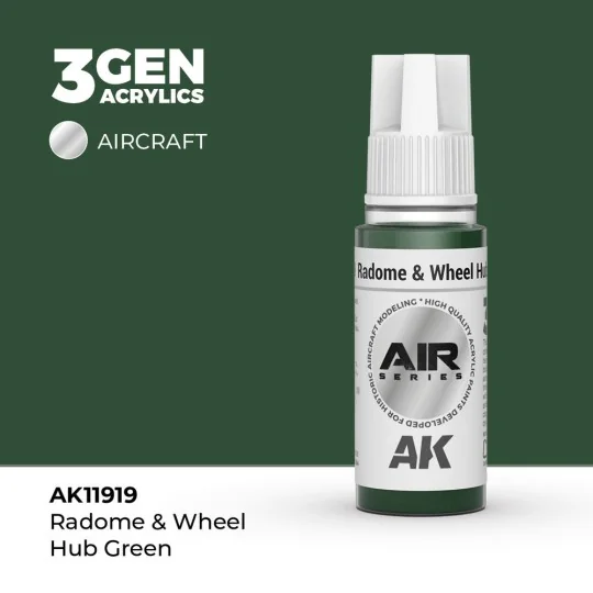 Radome & Wheel Hub Green - AK Interactive AK11919