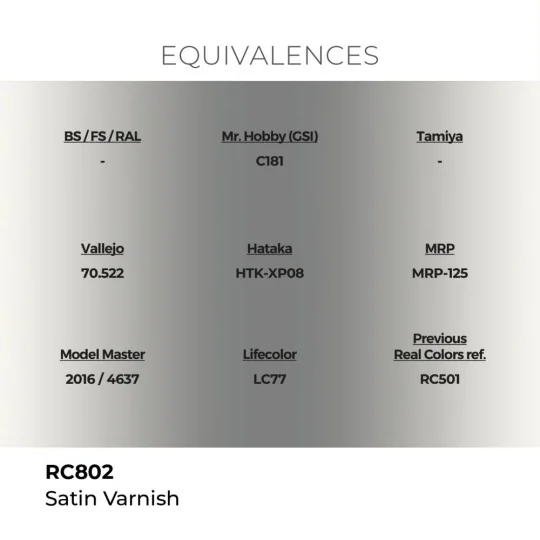Real Colors: Satin Varnish 17 ml. - AK Interactive RC802