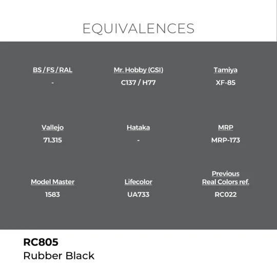 Real Colors: Rubber Black 17 ml. - AK Interactive RC805