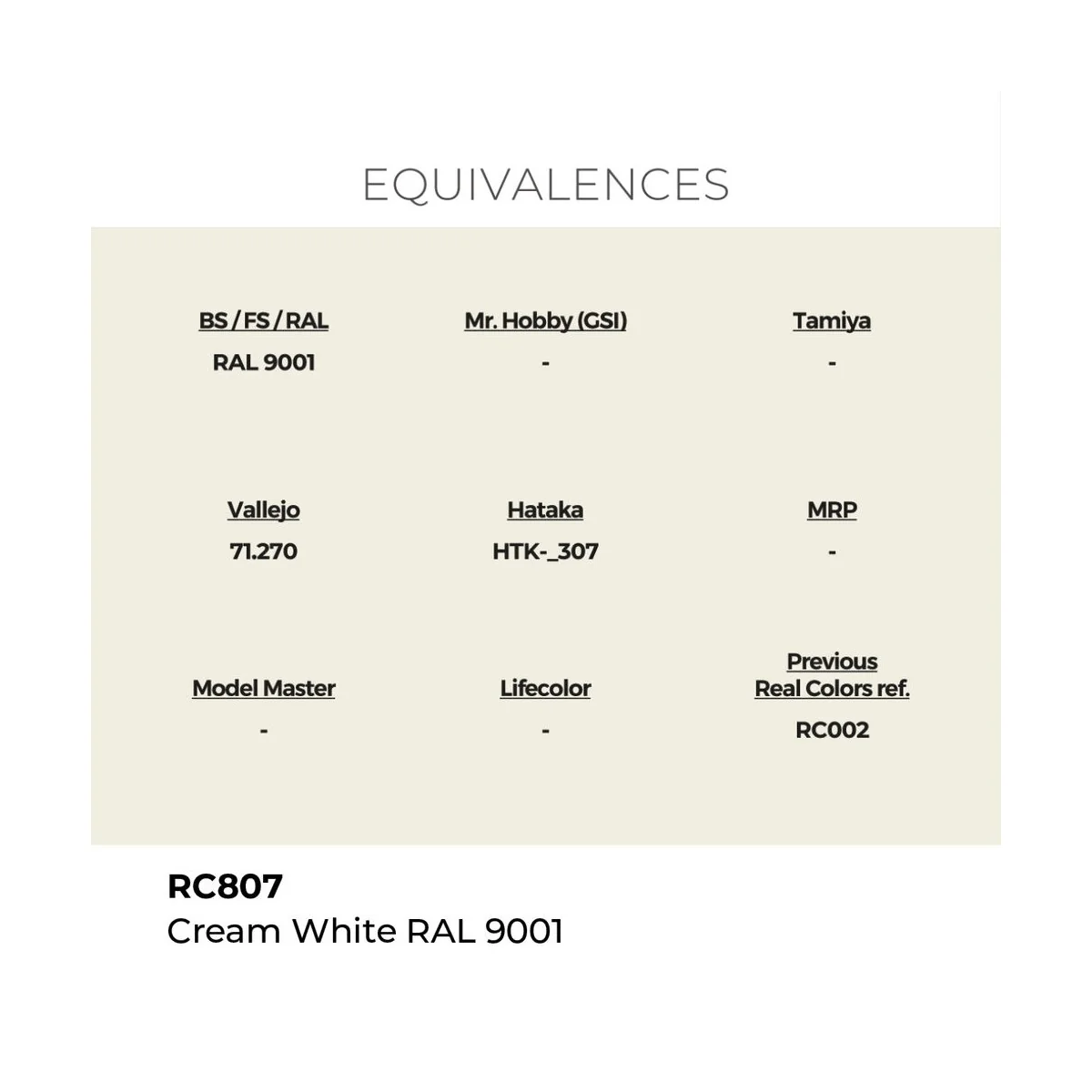 Real Colors: Cream White RAL 9001 17 ml. - AK Interactive RC807