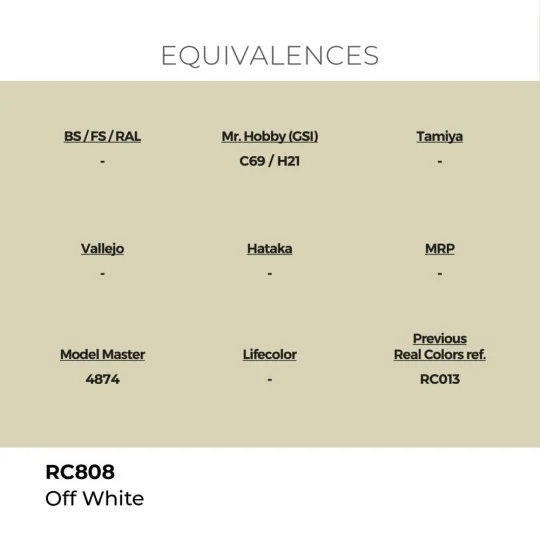 Real Colors: Off White 17 ml. - AK Interactive RC808