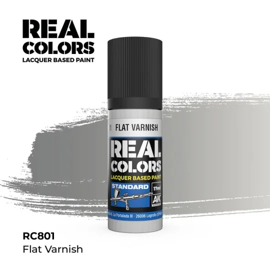 Real Colors: Flat Varnish 17 ml. - AK Interactive RC801