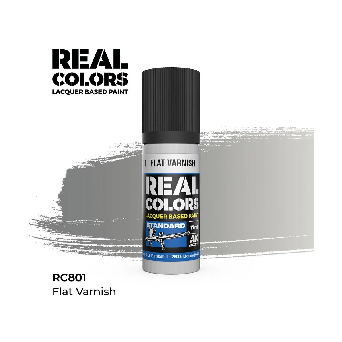 Real Colors: Flat Varnish 17 ml. - AK Interactive RC801
