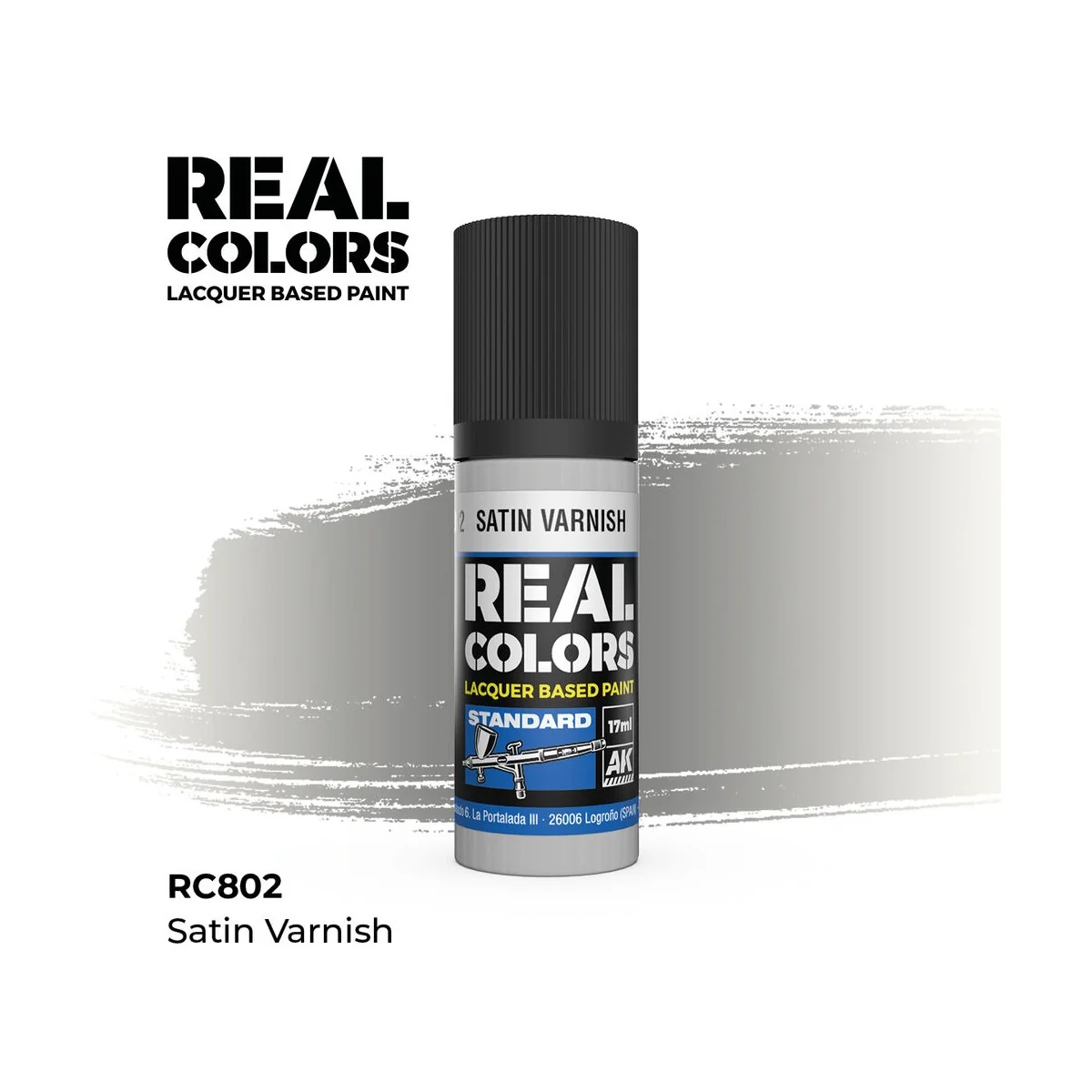 Real Colors: Satin Varnish 17 ml. - AK Interactive RC802