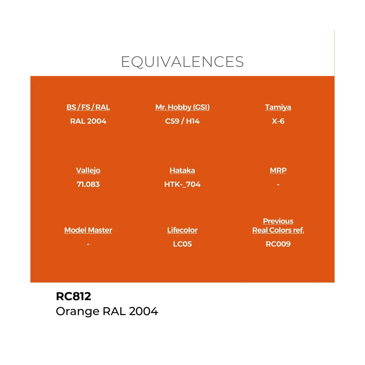 Real Colors: Orange RAL 2004 17 ml. - AK Interactive RC812