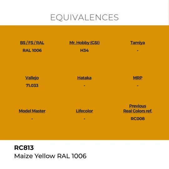 Real Colors: Maize Yellow RAL 1006 17 ml. - AK Interactive RC813