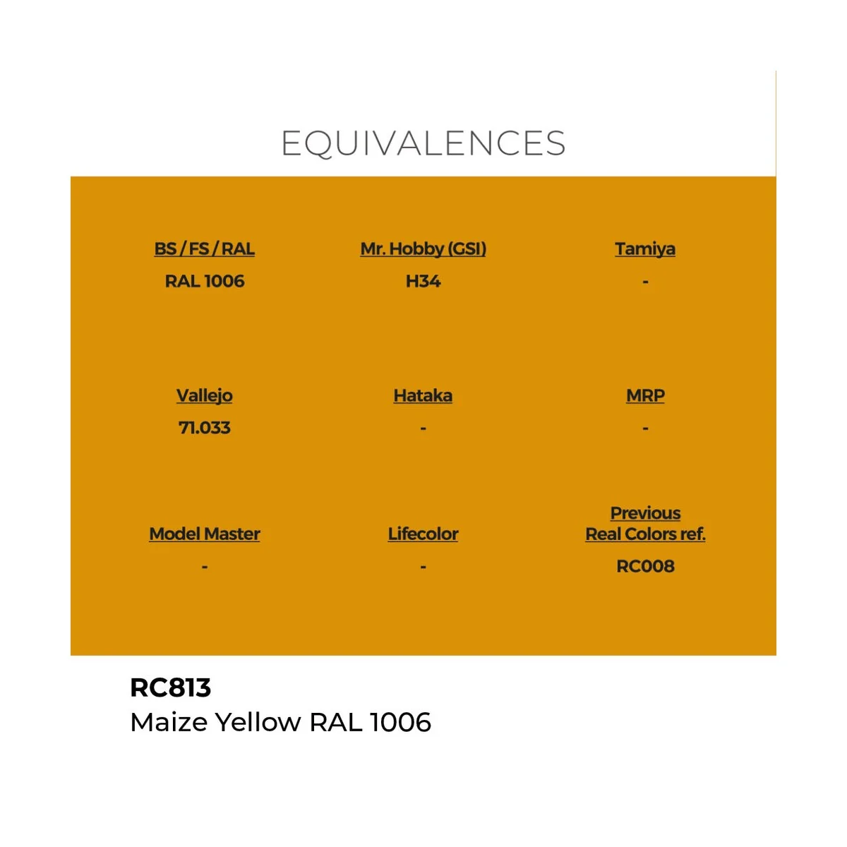 Real Colors: Maize Yellow RAL 1006 17 ml. - AK Interactive RC813