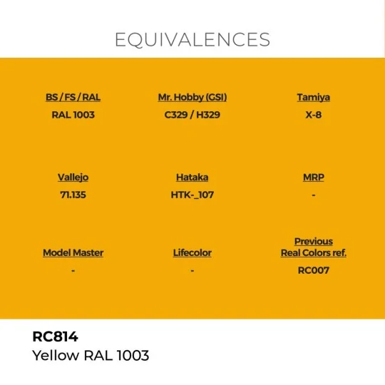Real Colors: Yellow RAL 1003 17 ml. - AK Interactive RC814