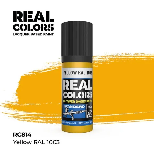 Real Colors: Yellow RAL 1003 17 ml. - AK Interactive RC814